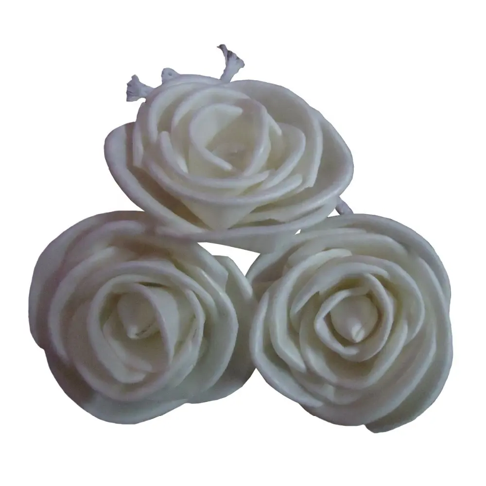 Flor de madera Sola de alta calidad al por mayor de fábrica India flores de madera Sola secas blancas naturales de tacto Real con tallo artificial