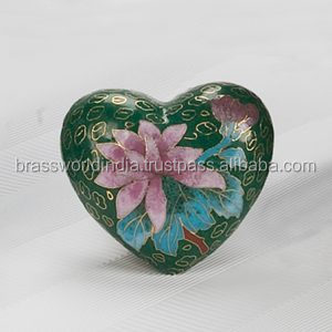 Souvenir en forme de cœur en fleurs pour crémation, fournitures pour enterrement, brasworld, inde - Product Image 2