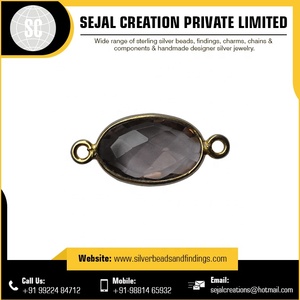 Fourniture en vrac lunette connecteur de pierre précieuse bijoux meilleure qualité produit prix de gros bijoux fins de haute qualité - Product Image 4