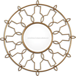 <b>Metal</b> Mirror Home Decorative Iron <b>Metal</b> Designer Mirror for Bedroom / Living Room Rectangular Shaped Wall Decorative Mirrors - Product Image 5