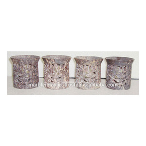 Quemadores de aceite aromático hechos a mano con piedra de talco - Product Image 1