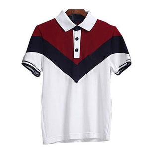 Polo en coton à manches courtes pour homme, t-shirt noir en coton - Product Image 4