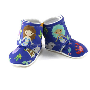 Bottines personnalisées en coton biologique pour bébé, chaussures de nouveau-né, en coton biologique, de haute qualité, pour l'hiver, au prix Nature - Product Image 1