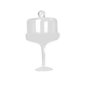 Eco-Friendly Hand Made Round <strong>Glass</strong> <strong>Cake</strong> <strong>Dome</strong> With Base - Product Image 4