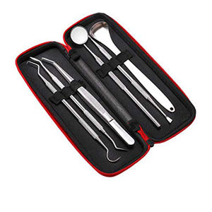 Set of 6 Manual Stainless Steel <b>Dental</b> Tools for Oral Hygiene Care Tartar <b>Remover</b> Teeth Whitening Cleaning Kit - Product Image 3