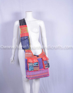 Sac à bandoulière en coton pour femmes, rasoir multi-poches tendance à la mode en grès, RSCB 406 - Product Image 2