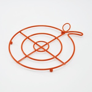 Dessous de plat en liège en forme de citrouille orange simple - Product Image 6