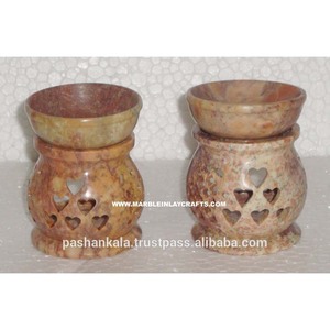 Brûleur d'huile aromatique en pierre fait à la main, diffuseurs d'huile aromatique parfumée - Product Image 1