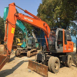 Excavadora de ruedas usada Hitachi ZX130W Japón Hitachi de excavadoras de ruedas ZX130 - Product Image 1