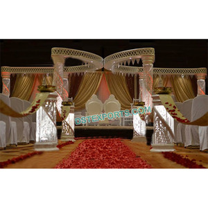 Mandap de mariposa para boda, cristal Led de lujo, diseño real - Product Image 1