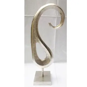 SCULPTURE en métal décorative, 50 cm, décoration pour la maison, ART en métal et artisanat, accessoires décoratifs modernes