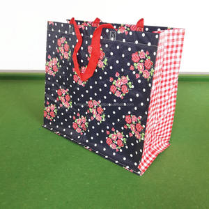 ถุงช้อปปิ้งผ้า PP ทอ พร้อมโครงสร้างแบบ U-Piping หูหิ้วทำจากสายรัด PP สีตามสั่ง - Product Image 2