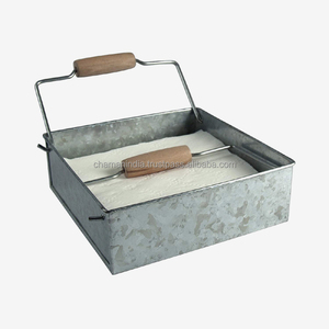 Porte-serviettes en étain galvanisé Porte-serviettes de ferme pour tables - Product Image 1