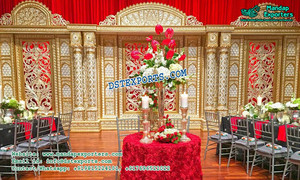 Escenario de boda de India del Sur, elegante escenario de boda indio, decoración de escenario de recepción de bollwood - Product Image 4