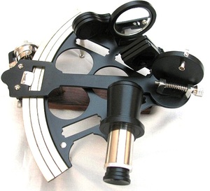 หัตถกรรม Calvin 8 "ทางทะเลทองเหลืองสีดำย้อนยุคการทำงานของสะสมแอสโทรลาเบของขวัญรายการ Sextant - Product Image 1