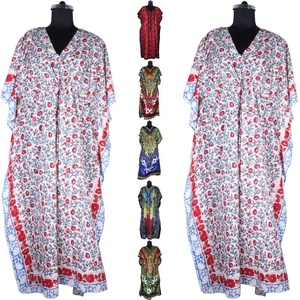 Venta al por mayor 2025 moda árabe musulmán mujeres ropa caftán largo Anokhi caftán Maxi vestido estampado bloque floral Loungewear Anokhi - Product Image 1