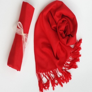 Viscose <b>Pashmina</b> Solid Color <b>Shawl</b> Custom logo Scarf with Tassel Wholesale Hijabs Muslim Women Stock Scarves - Product Image 3