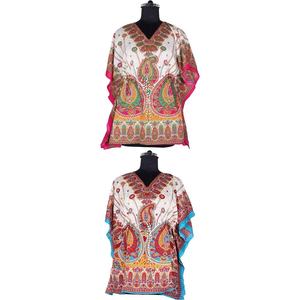 2025 Fashion Muslim Abaya, Maxi <b>Dress</b> Turkish <b>Short</b> Kaftan Top Quality Hand Block Printed <b>Floral</b> Design Kaftan Free Size Kaftan - Product Image 2
