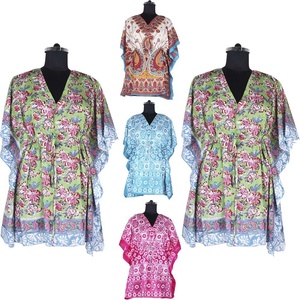 Mode musulmane moderne Nouveau design Caftan en coton Couleur contrastée Taille plus basse Vente en gros - Product Image 3
