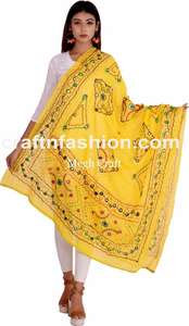 ชุดเต้นรำดันดียาแบบดั้งเดิมของอินเดีย ผ้าคลุมไหล่ทำมือจากผ้าฝ้าย งานปักลายซิตารา งานปักคุช งานปักแบบบันจารา แฟชั่นสำหรับงานกาบรา - Product Image 4