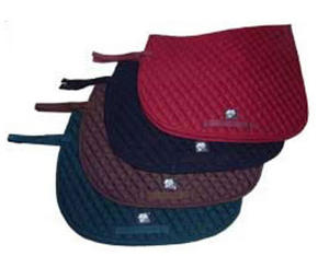 Almohadilla de sillín de caballo de tela de algodón de alta calidad estilo de moda accesorios de bordado negro logotipo personalizado tiempo de gofres buen cojín - Product Image 5