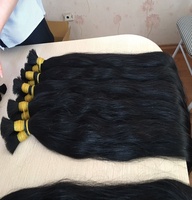 Extensions naturelles lisses, cheveux humains, bon marché, 60cm, 428 $ par tube