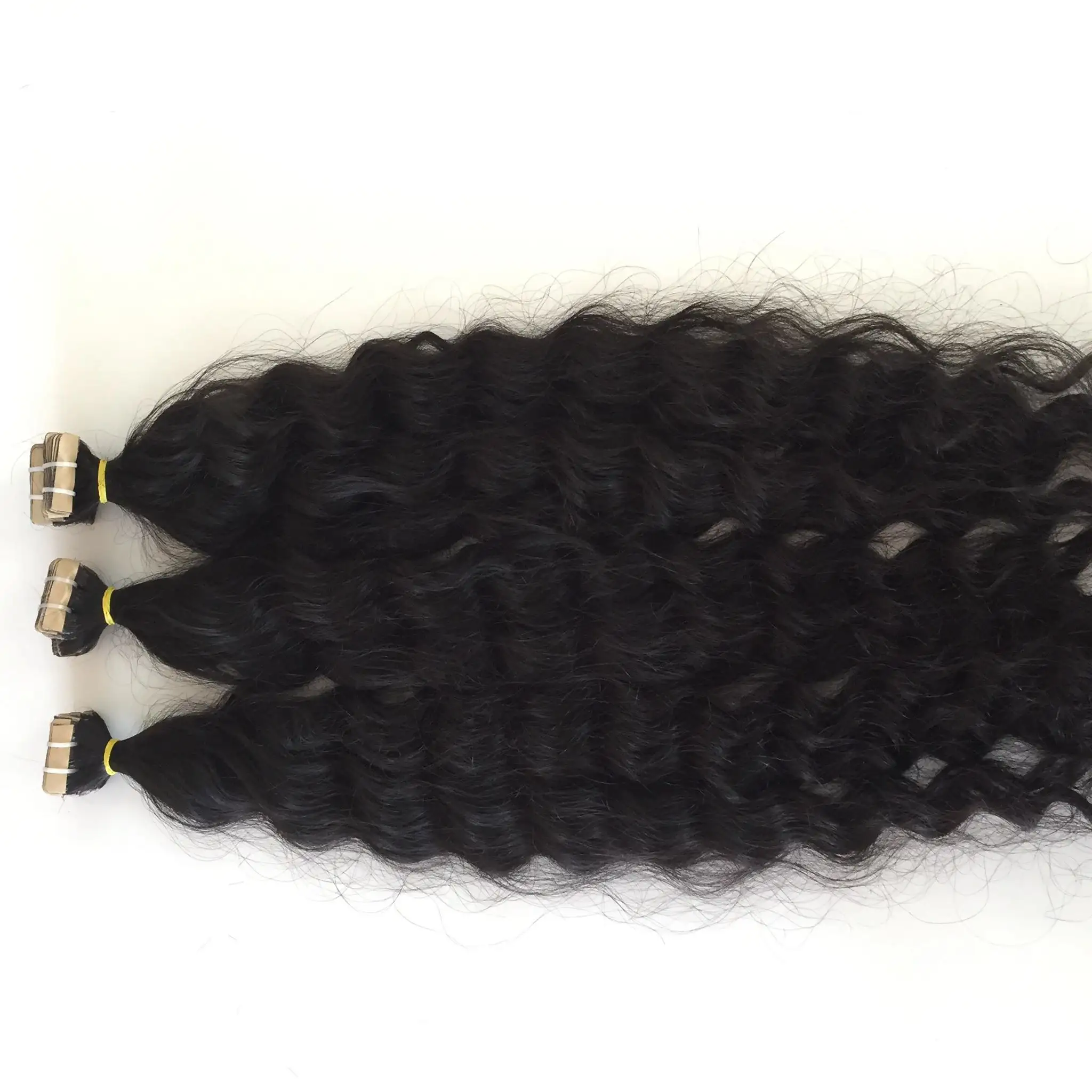 Vietnam Factory direct supply tape in hair extensions human skin weft Virgin hair extention tape wavy hair
