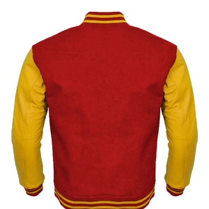 Unisex College Varsity Jacket New Collection Wool Body High Quality Leather Sleeves Letterman Baseball Bomber Winter Hooded <b>Fur</b> - Product Image 2