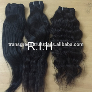 Vente en gros extensions de cheveux de temple indien brut 30 pouces cheveux de trame brésiliens 8 pouces étiré longueur Curl Style - Product Image 3