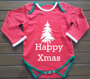 Vente en gros de barboteuse tricotée 100% coton biologique pour enfants fabricant indien robe de dessin animé nouveau-né pour Noël - Product Image 4
