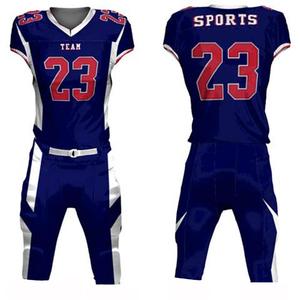Uniforme de football américain imprimé sur mesure prix de gros nom d'équipe imprimé sublimation ensembles de maillots de football américain - Product Image 1