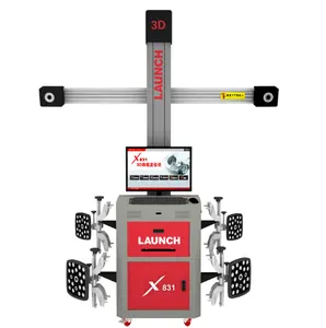 Launch x831c2 máquina alinhadora de quatro rodas, livremente e móvel 3d, certificação ce, uso com elevador de carro para workshop