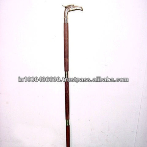 Nouveau bâton de marche pliable en bois/canne pliable avec poignée d'aigle en laiton - Product Image 4