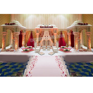 Grand Rajwada Haveli Mandap ชุดสำหรับงานแต่งงานแบบดั้งเดิมของตกแต่งงานแต่งงานแบบดั้งเดิม - Product Image 1