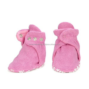 Chaussons 100% coton pour nouveau-né, pantoufles pour bébé, nouvelle mode, en coton, prix en gros - Product Image 1