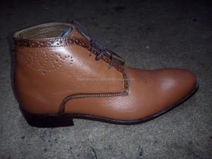 OEM personalizado al por mayor 100% cuero genuino seguridad impermeable al aire libre marrón zapatos de hombre bota - Product Image 4