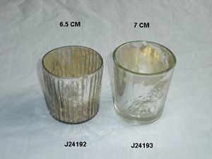 ที่ใส่เทียนแก้วและทองเหลืองรูปทรงเสา ทำด้วยมือ เป็นมิตรกับสิ่งแวดล้อม สำหรับตกแต่งบ้านในช่วงคริสต์มาส - Product Image 4