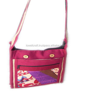 กระเป๋าสะพายไหล่สตรีผ้าปอและผ้าฝ้ายเป็นมิตรกับสิ่งแวดล้อม - Product Image 1