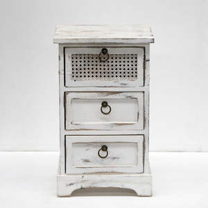 Mesita de noche de madera moderna Shabby Chic con altura ajustable, muebles de sala de estar con estilo para uso doméstico - Product Image 5