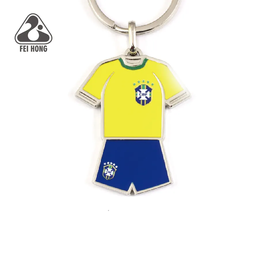 Quality Blank Football Sport Jersey Shirt Keychain