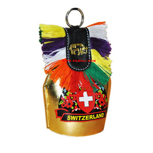 ระฆังวัวของสวิสของที่ระลึกพิมพ์ลายสกรีนผ้าไหมของขวัญจากสวิตเซอร์แลนด์แท้กระดิ่งตกแต่งสำหรับบ้านท่องเที่ยวและของสะสม - Product Image 5