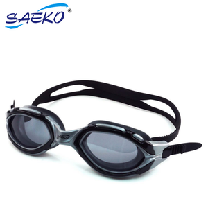 Gafas de Natación Saeko para Hombre, Polarizadas, Antivaho, Protección UV, Plateadas/Negras, Selladas con TPE, Antiempañamiento, Protección UV, Equipo de Natación - Product Image 3