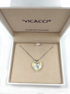 Collier à boucle en V pour femmes, bijou brillant, cristaux autrichien, coupe brillante, nouvelle mode - Product Image 3