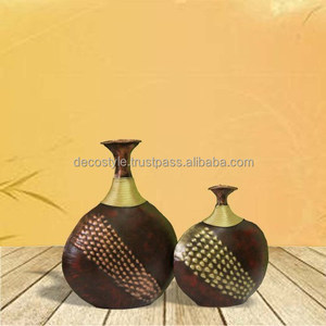 Jarrón de metal blanco - Product Image 4