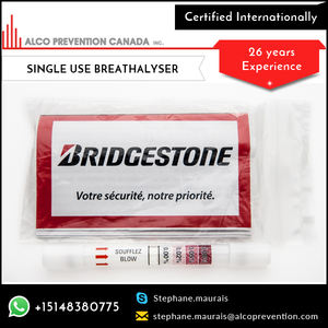 Testeur d'alcoolémie à usage unique, testeur d'alcoolémie à usage unique, Kit jetable - Product Image 3