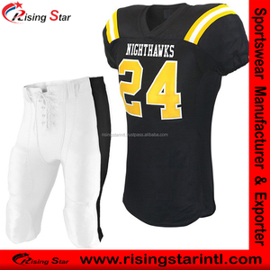 Nouveaux ensembles d'uniformes de football américain, logo personnalisé imprimé sur le maillot et les pantalons |   Vêtements de football américain pour club |   Entraînement d'équipe - Product Image 2
