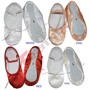 Chaussures de Ballet de danse à semelle complète en cuir souple de différentes tailles - Product Image 1
