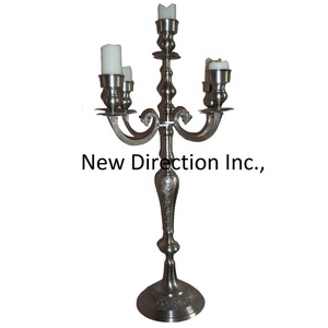 Soporte de portavelas de calidad superior Soporte de vela de 5 brazos Mesa de cena Decoración superior Soporte de vela de metal - Product Image 4