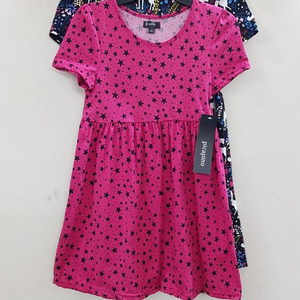 Vestido de Verano Informal de Algodón de Manga Corta con Estampado Floral Midi de Punto Ecológico para Niñas, Ropa de Marca de Alta Calidad - Product Image 1