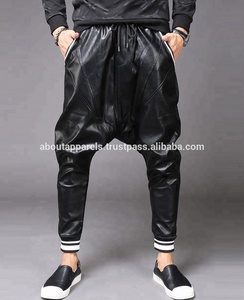 Nouveauté Pantalon de moto en cuir d'agneau véritable respirant noir élégant pour homme d'hiver imperméable anti-rides imprimé - Product Image 4